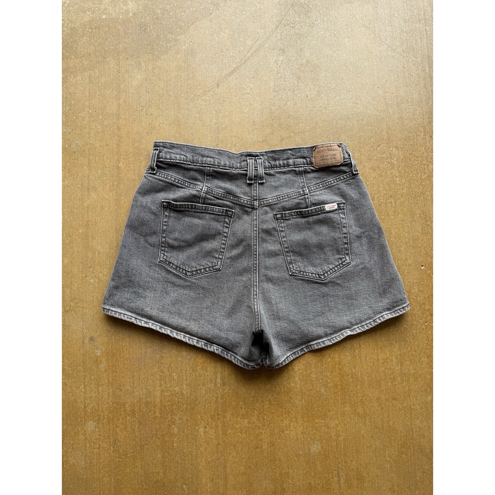 Levis Gray Faded High Rise Vintage Style Mom Booty Mini Denim Shorts WMS 12-31W